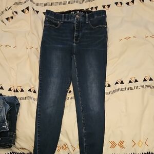 White House Black Market Blue Skinny Jeans